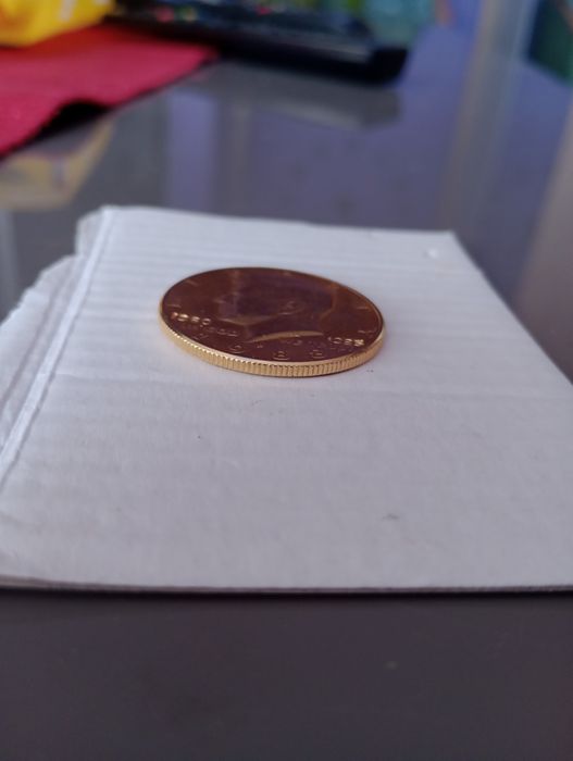 1/2 dolara, HALF DOLLAR, pozłacany.