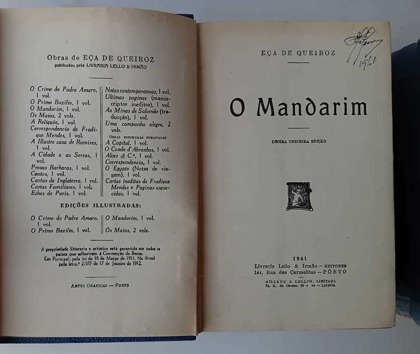 Livros antigos - Eça de Queiroz - Ed. dos Anos 40
