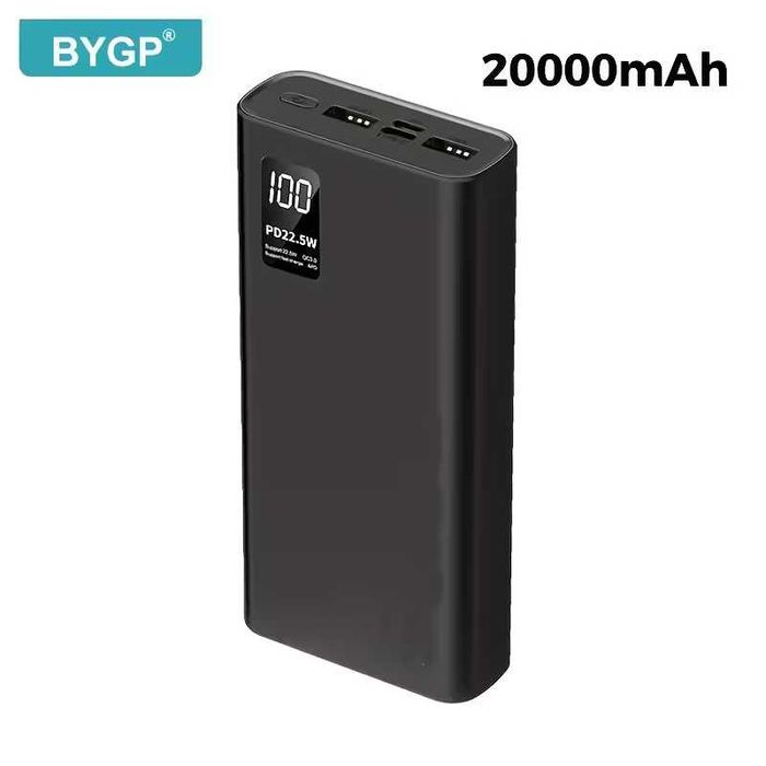 ‼️Повербанк BYGP 20000mAh PD 22.5W швидка зарядка LED диспл‼️Powerbank