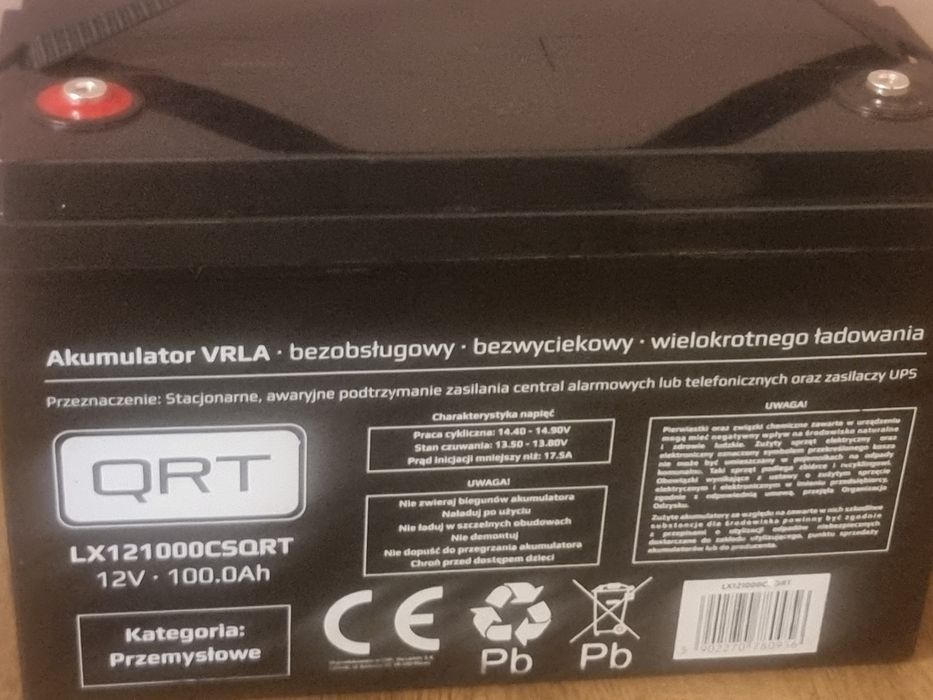 Акумулятор  "QRT" для ДБЖ 12В 100Амп LX121000CSQRT