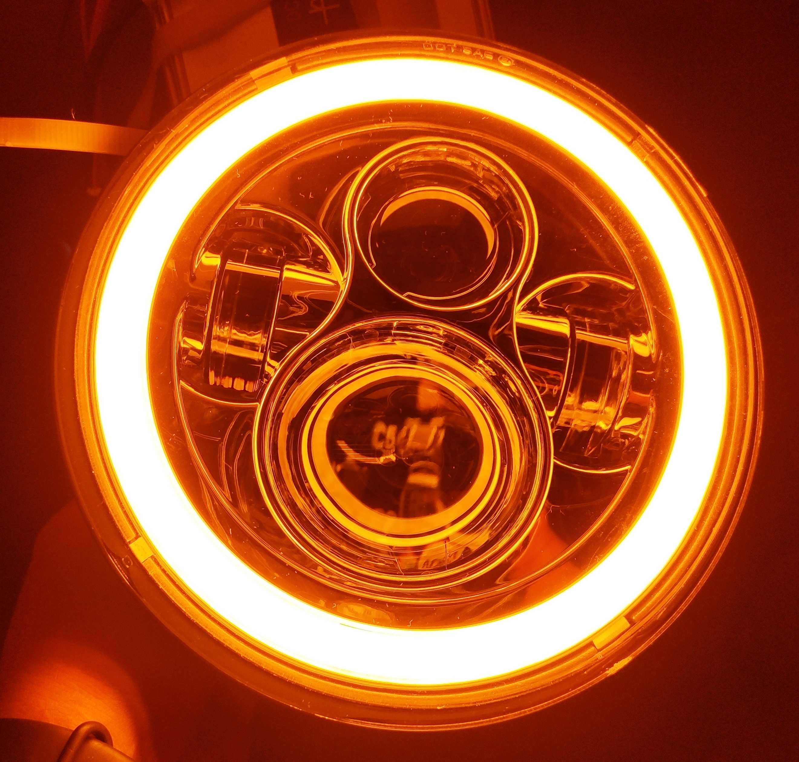 Ява Иж Фара 7" светодиод LED Н4 Планета Юпитер ВАЗ ГАЗ УАЗ ЗАЗ: 720 грн ...