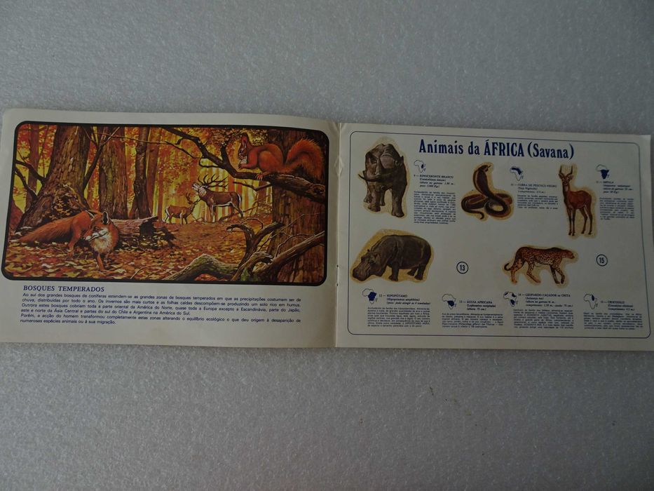 Caderneta gelados Olá Mundo Animal Operação S.O.S.  (faltam 10 cromos)