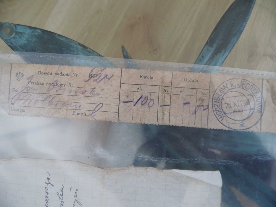 Trzyciąż. Wolbrom.Wodzisław. Jędrzejów. Dokument z 1930 roku.