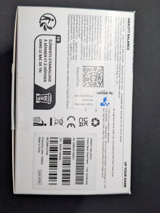 Amazfit Balance Sunset Grey + Braceletes Extra e Proteção