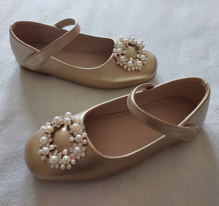 Sapatos Dourados Cerimónia Menina/Mulher, T35