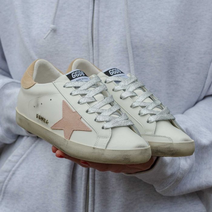 Кросівки Golden Goose White/Pink premium