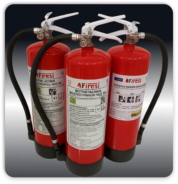 Вогнегасник Firesi, обʼємом:  500 мл., 2 л. Та 6 л