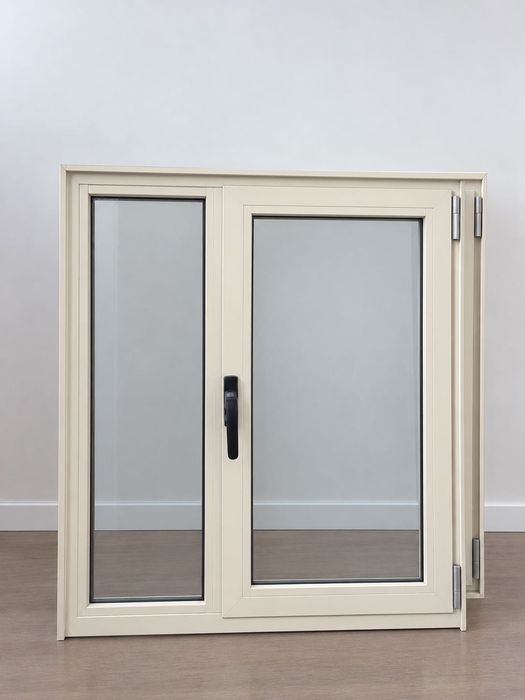 Janelas alumínio, vidro Climalit. Três unidades. Medidas 95x107 altura. Uma parte fixa, outra com abertura normal e basculante.