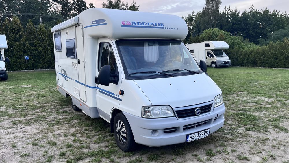 fiat ducato lmc 2001r 2.8jtd alkowa z tylu stolik lub lozko 6.7m 5osobowy