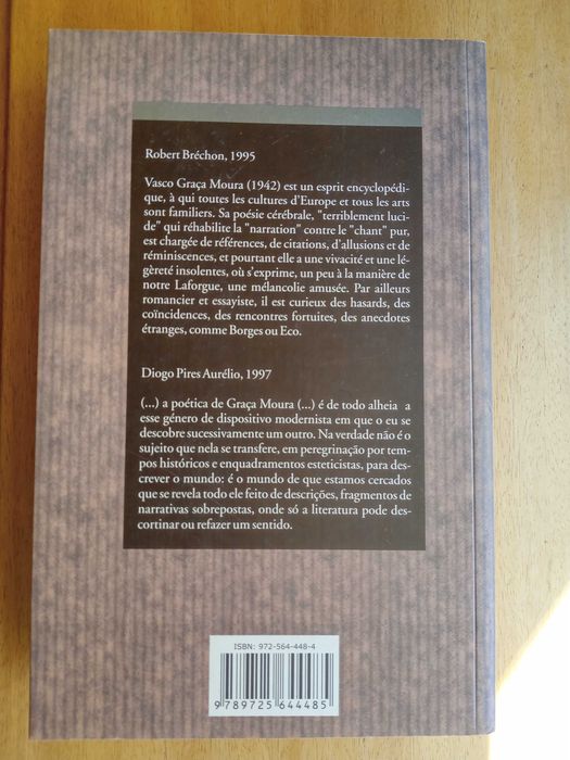 Poesia 1997/2000, Vasco Graça Moura