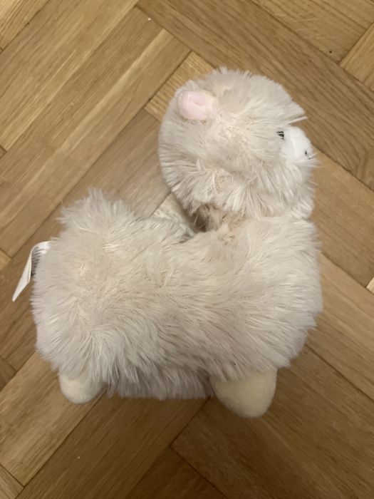 Maskotka lama alpaka pluszak dla dzieci przytulanka biała