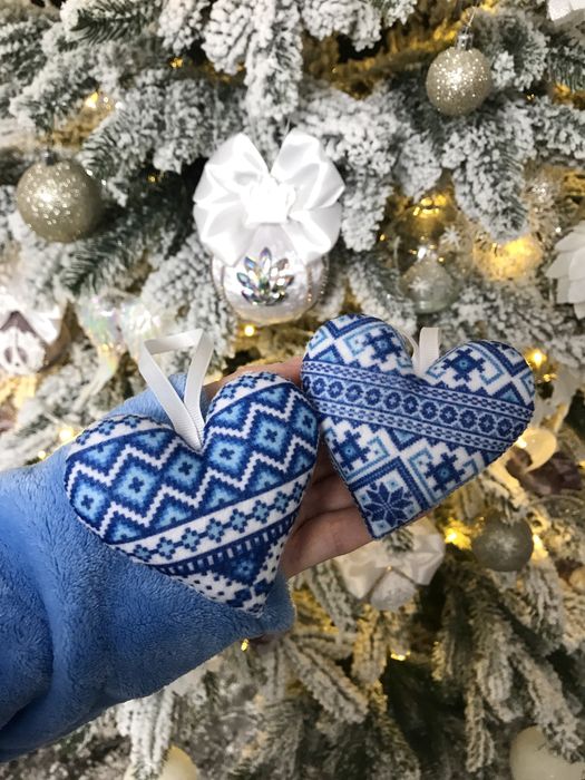 Новорічні іграшки Вишиванка Українські Патріотичні фетр Ручна робота