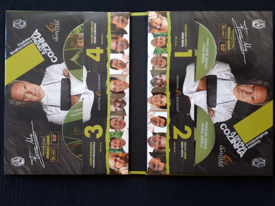 Coleção "A Divina Cozinha: Cozinha Mediterrânica", livros e DVDs