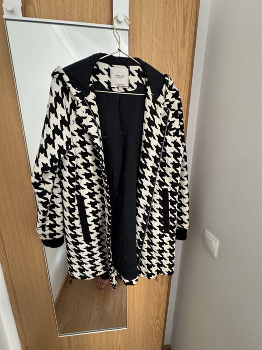 Casaco ZARA Trafaluc Tamanho S – padrão pied-de-poule
