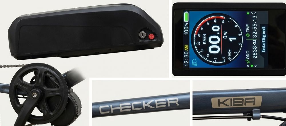 Rower elektryczny Checker Pig  Kiba 28 cali, Bafang 750W, bateria 48V