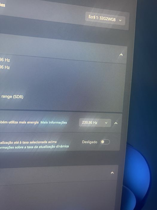 Monitor aoc 240hz com 0.5 ms de resposta