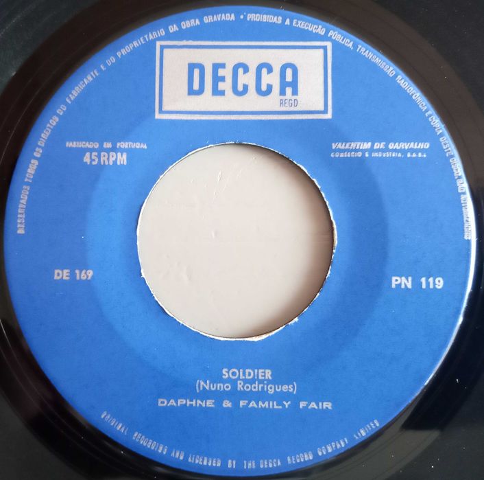 Daphne & Family Fair	- - - - -	Mrs. Colbeck	- - - - -	Single