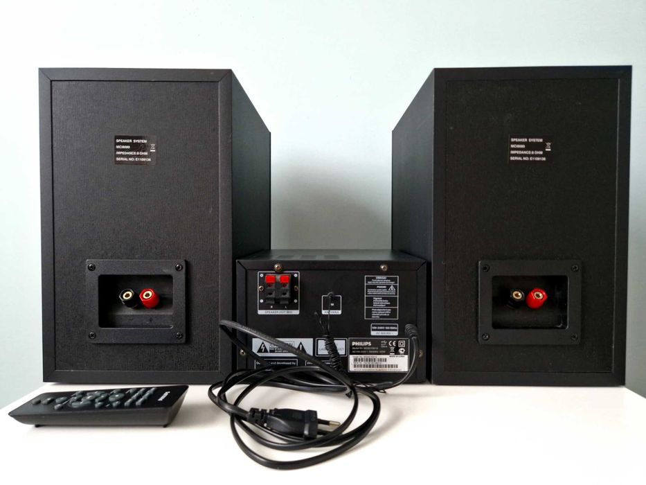 Philips 100W bluetooth MCM2150 kolumny MCi8080 wzmacniacz CD AUX USB