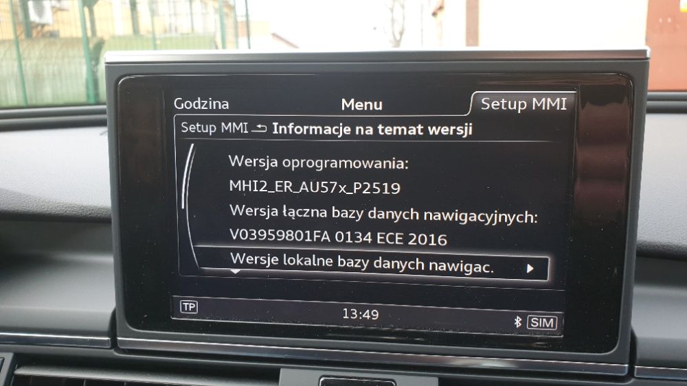 POLSKIE Menu USA AUDI Konwersja A3 A4 B9 A5 S6 A6 C7 A7 A8 Q3 Q5 Q7 Q8