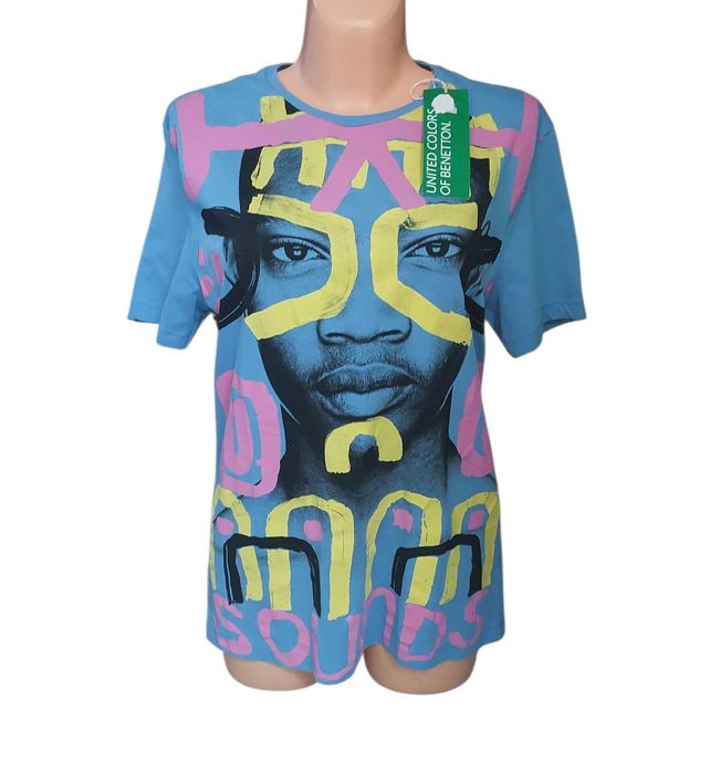 Bawełniana luźna koszulka uniseks UNITED COLORS OF BENETTON, R. L