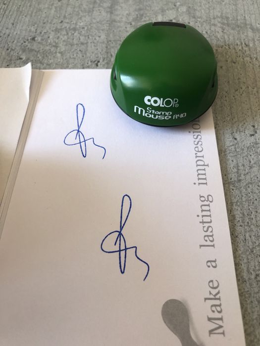 Факсимиле печать, печать подпись