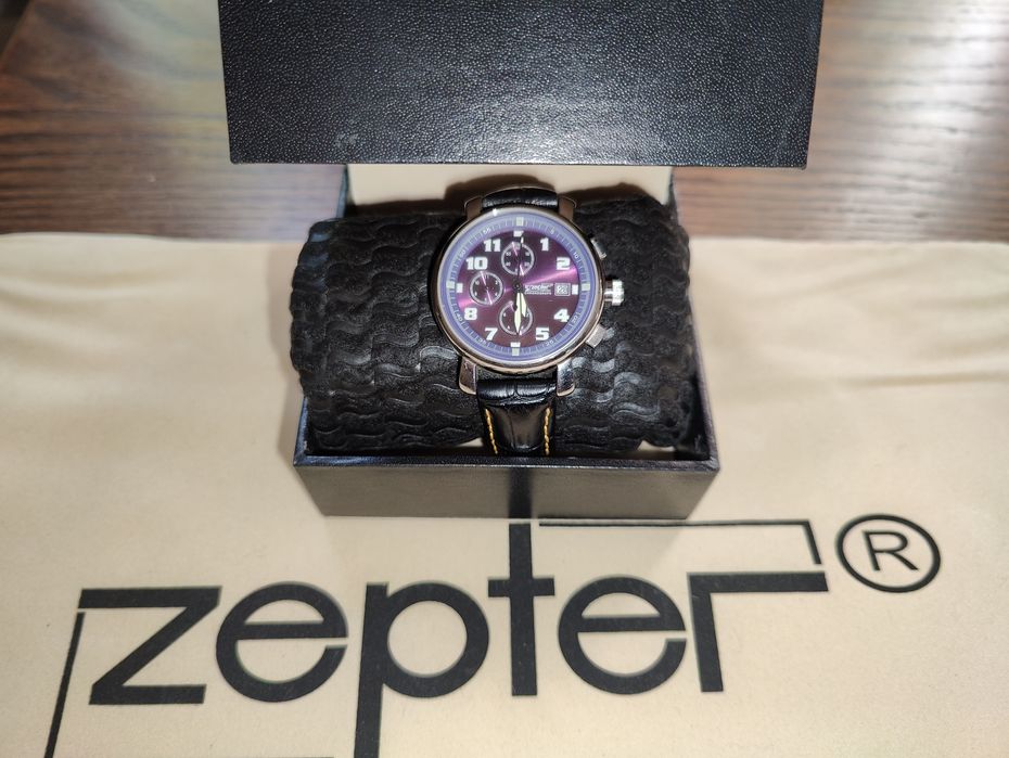 MIIII Часы Zepter хронограф MIAMI LZ-632-BL Swiss Made оригинал. лимит