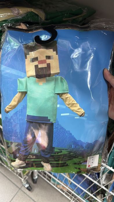 Kostium Minecraft Steve 110/116 cm – przebranie dla dziecka