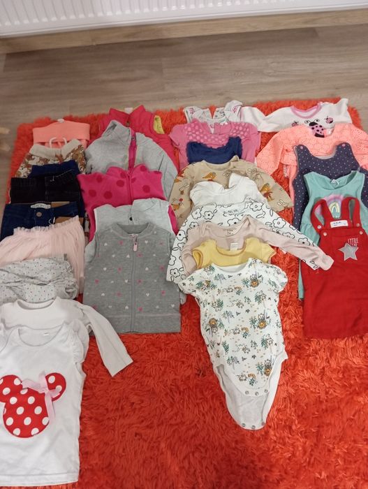 Torba ubrań dla dziewczynki 74