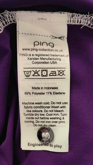 Wr) PING Solheim Cup oryginalna koszulka polo Roz.14/10