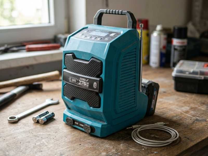 Radio budowlane Bluetooth DEDRA DED7005 18V USB AUX akumulatorowe NOWE