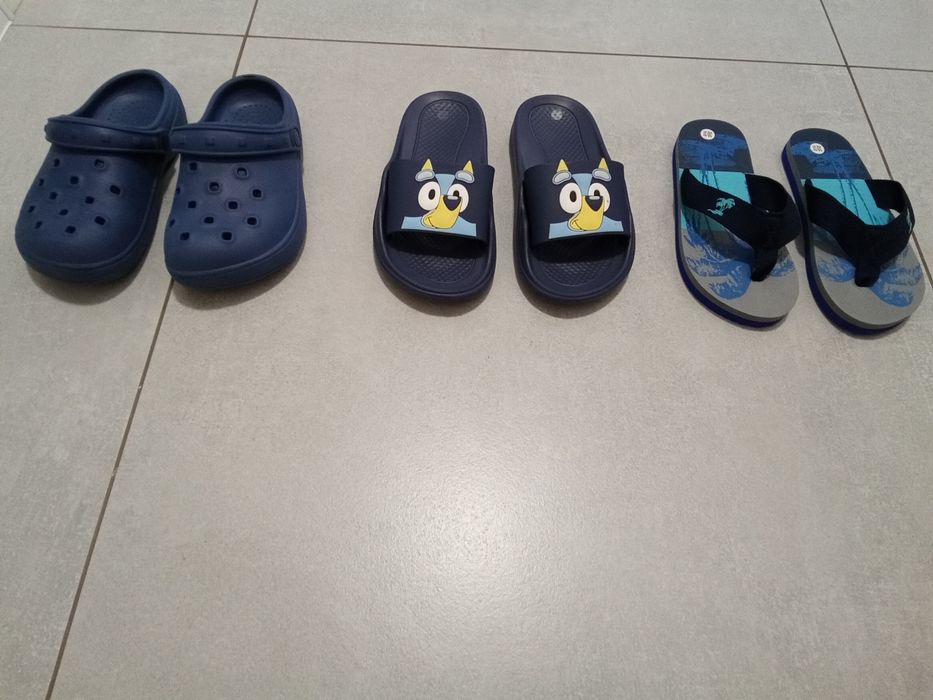 Klapki chłopięce na lato