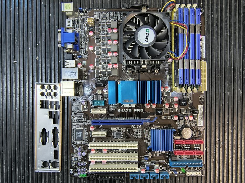 Zestaw płyta ASUS M4A78 PRO + CPU AMD Athlon + 8GB RAM + maskownica