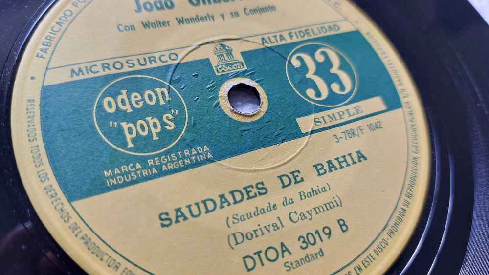 Single João Gilberto edição Argentina 1961