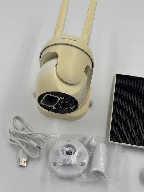 bezprzewodowa kamera zewnętrzna z panelem solarnym ucocare 2k 4mp