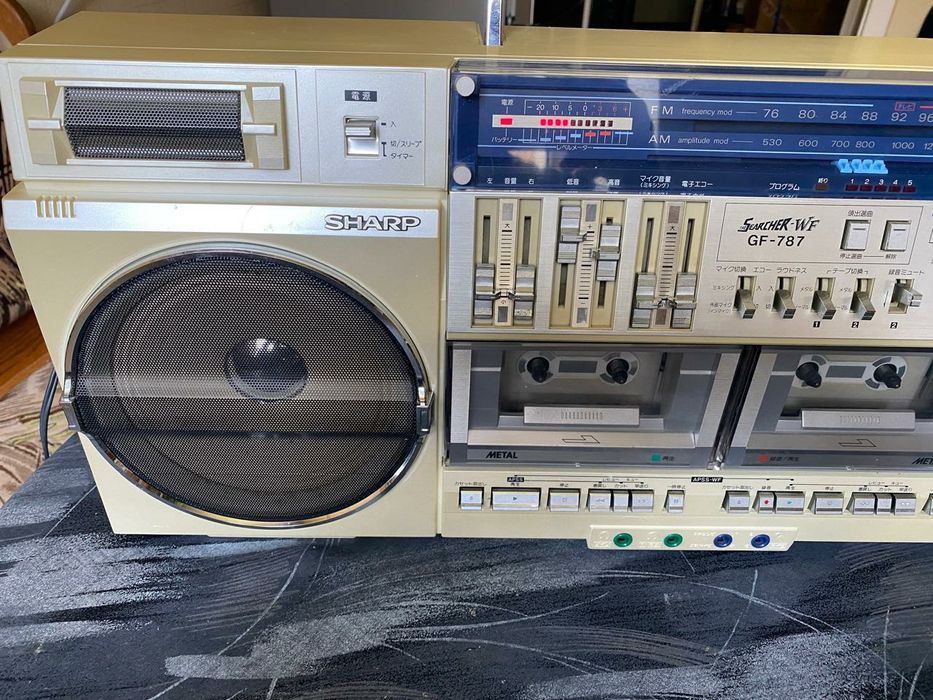 希少 SHARP シャープ GF-787 searcher-WF テープ Магнитола SHARP GF-787 Чистый японец , 100 v Произведено тех