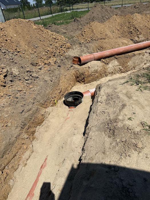 Usługi Mini koparką wykopy pod przyłącza wodno- kanalizacyjne instalacje