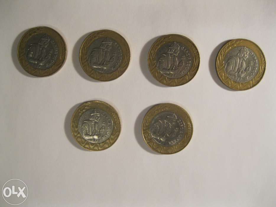 7 Moedas de 200 escudos de vários anos