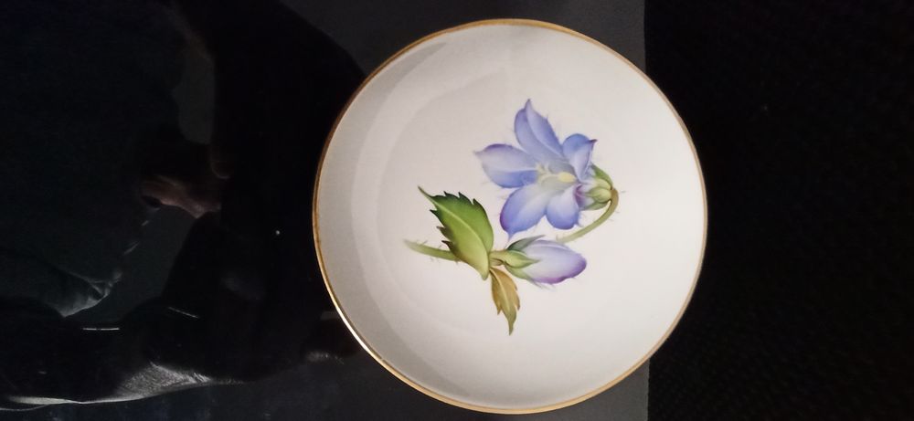 Królewska Maufaktura. Porcelany Berlin Talerzyk Adler Berchtesgaden