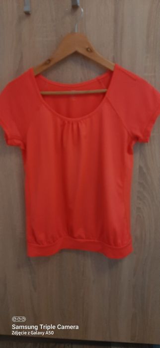 Pomarańczowa sportowa bluzka H&M S/36