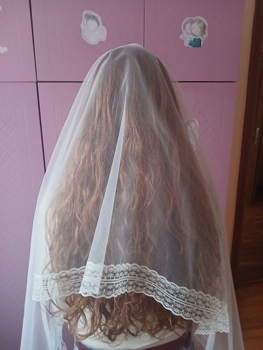 Палантин молочний Шарф для церкви