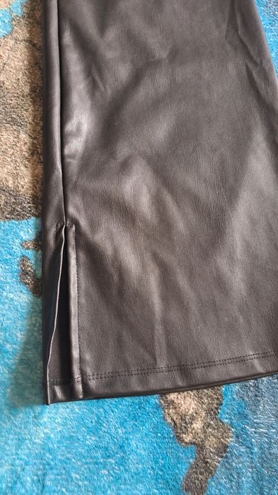 H&M Spodnie dzwony 164 skórzane