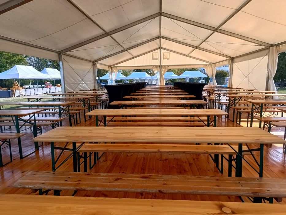 Wynajem namiotów i hal namiotowych,hala namiotowa, wyposażenie