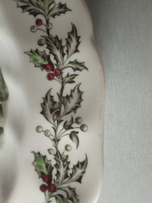 Prato "Merry Christmas", em cerâmica, de Johnson Bros, made in England