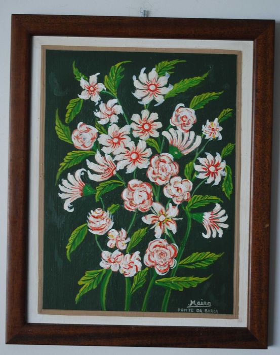 Quadro Flores de Verão do Pintor Meira (Ponte da Barca)