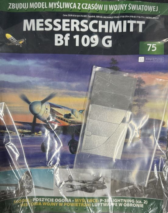 model do sklejania Messerschmitt Bf 109 G, numer serii 75
