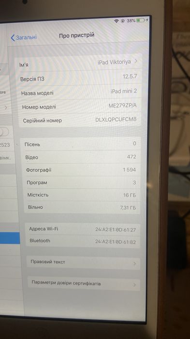 Ipad mini 2 16 Gb