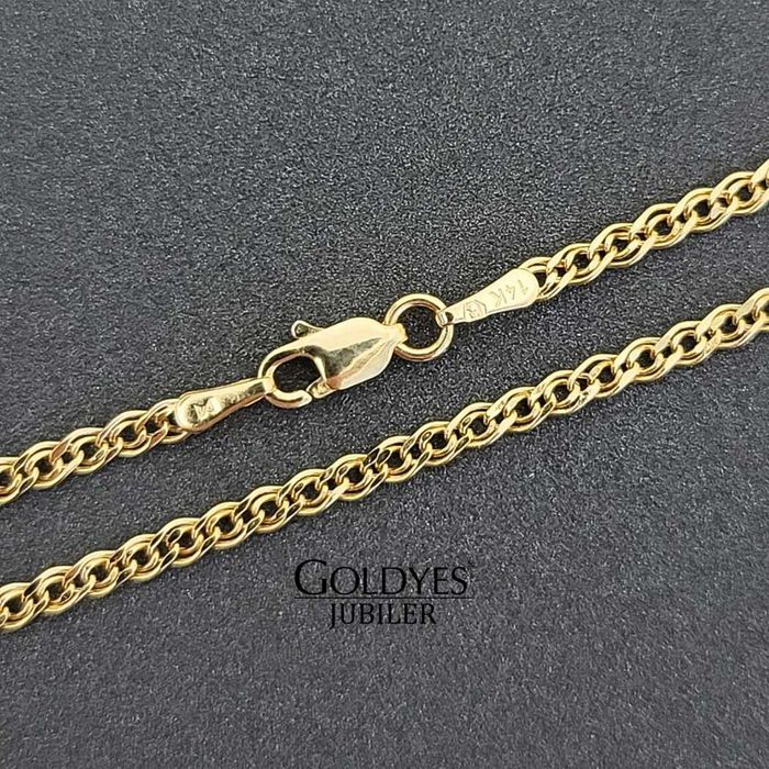 Złoty łańcuszek mona lisa próby złota 585