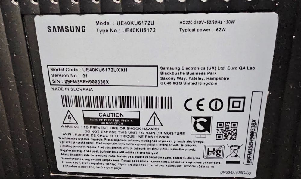Telewizor Samsung UE40KU6172U