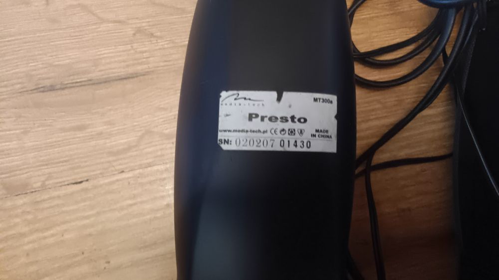 Zestaw głośników Media tech  i klawiatury kom. Microsoft mod.200