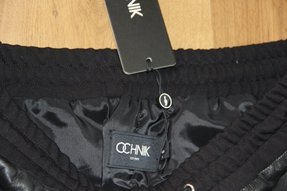 Skóra OWCZA ochnik skórzane czarne spodnie 36 s 34 xs motocykl pierre